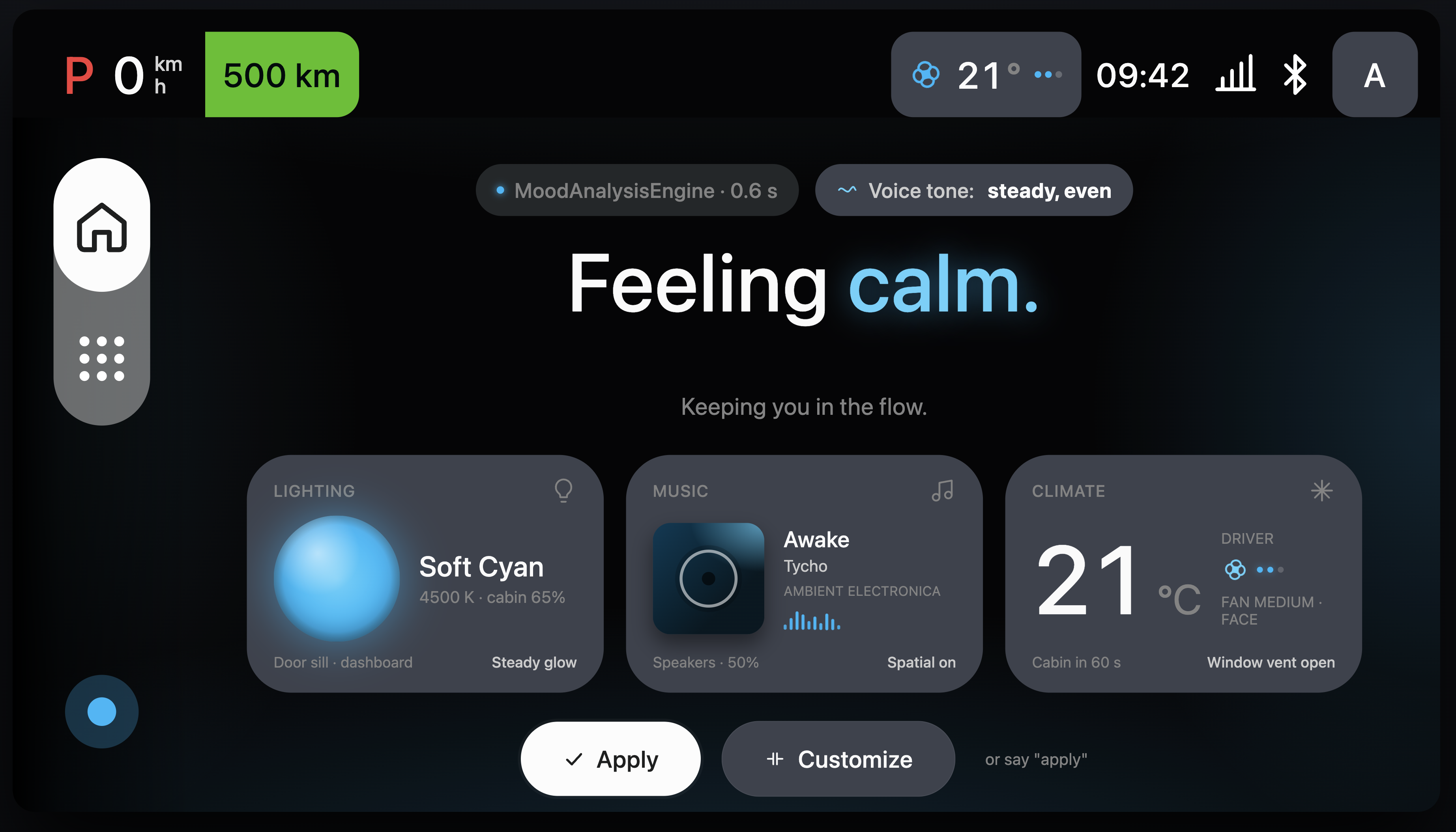 Calm state